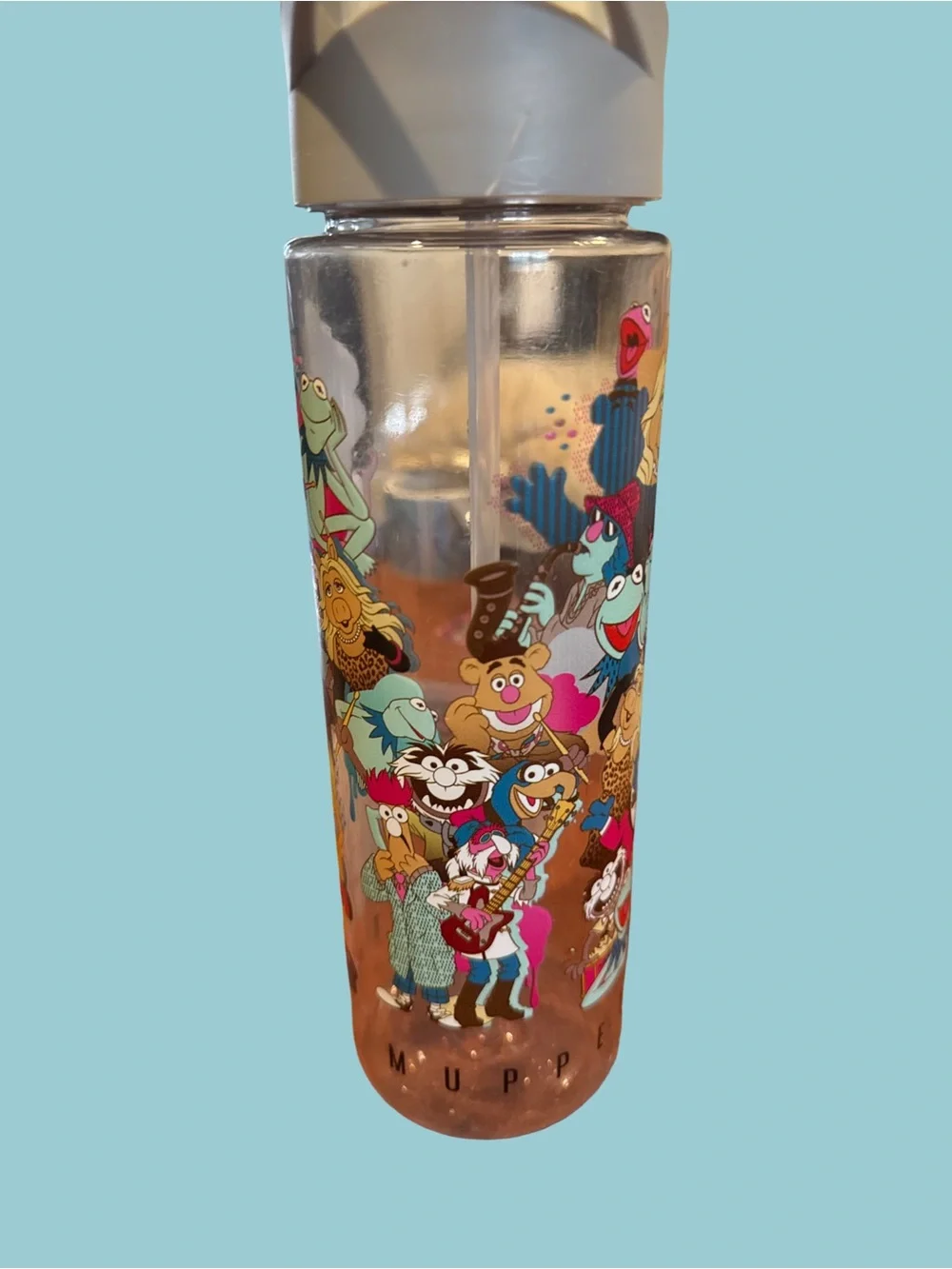 Clear Pink Character Water Bottle - Official Licensed